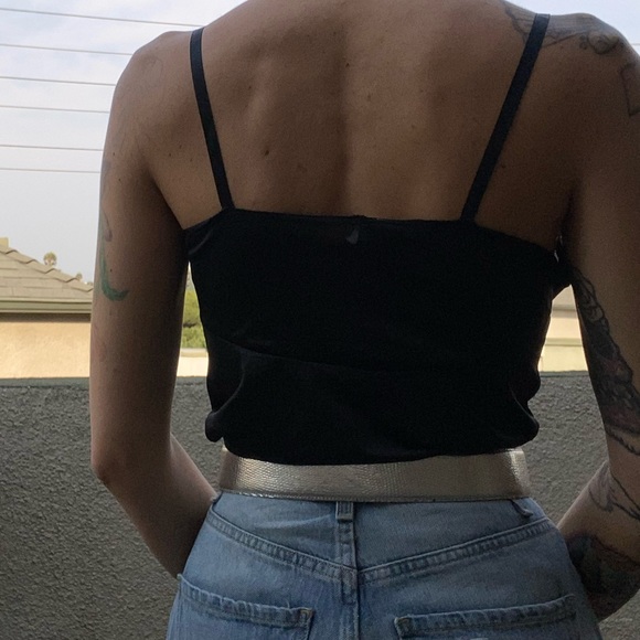 Vintage black slip top - Picture 3 of 6
